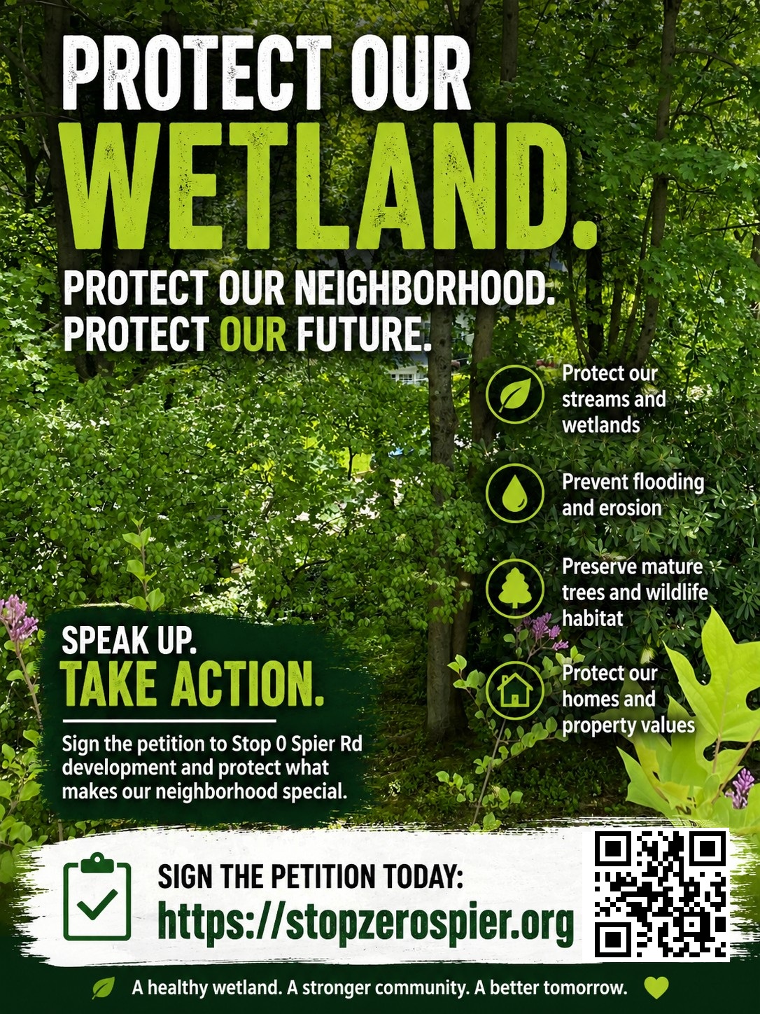 Stop Zero Spier campaign poster
